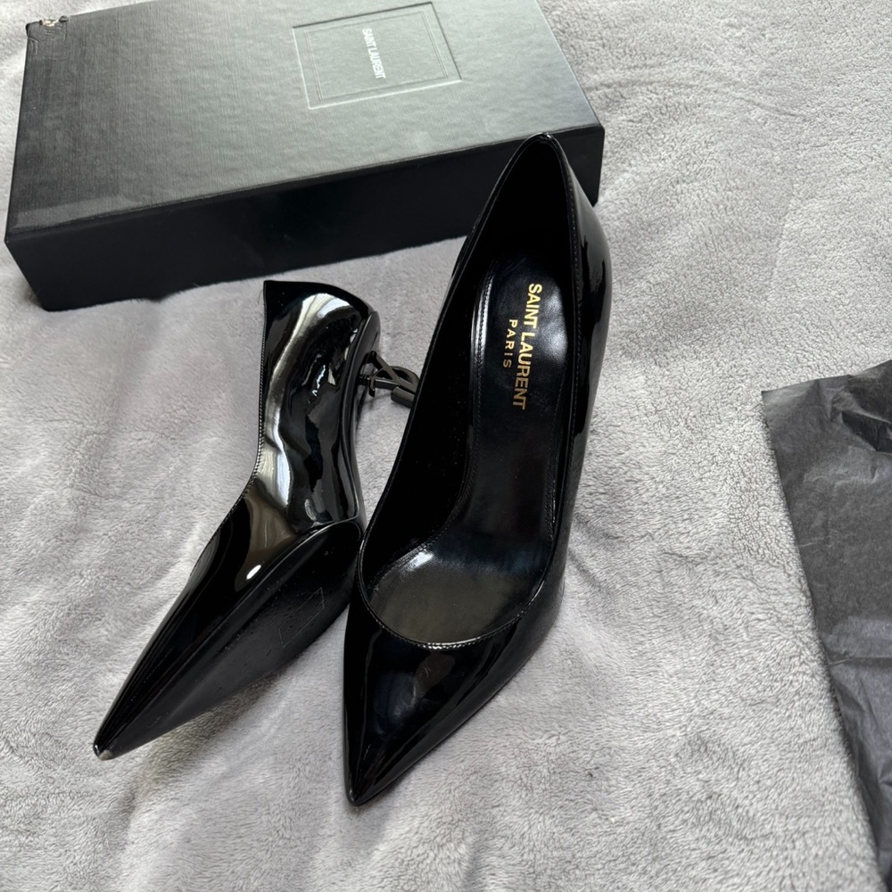 YSL black heels